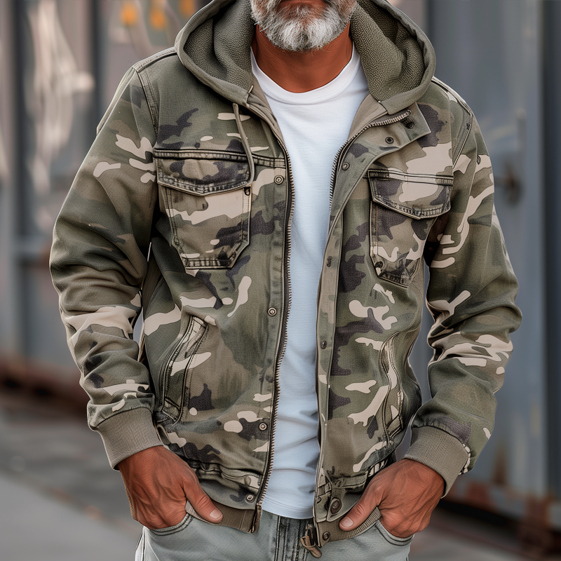 Bruno™ | Veste Cargo Camouflage Homme