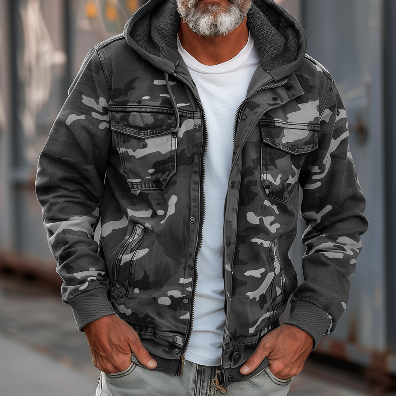 Bruno™ | Veste Cargo Camouflage Homme