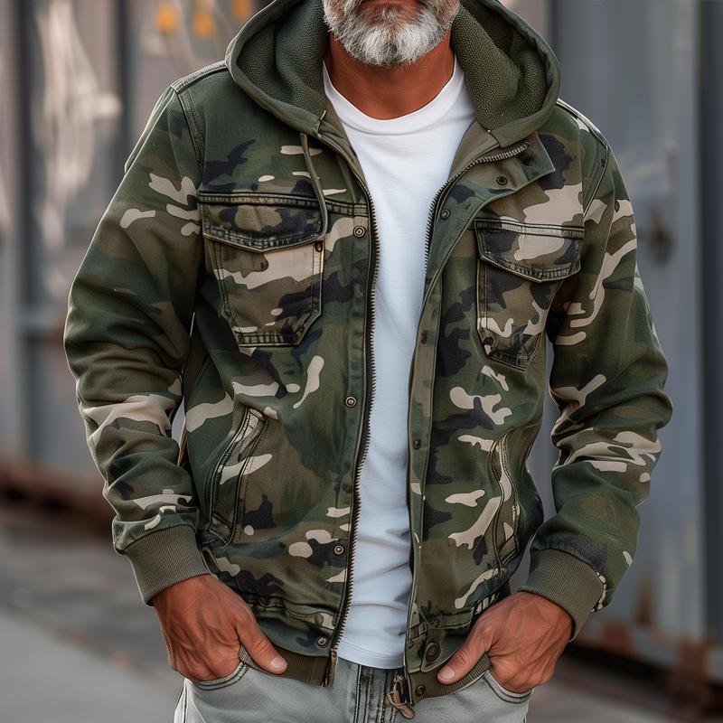 Bruno™ | Veste Cargo Camouflage Homme