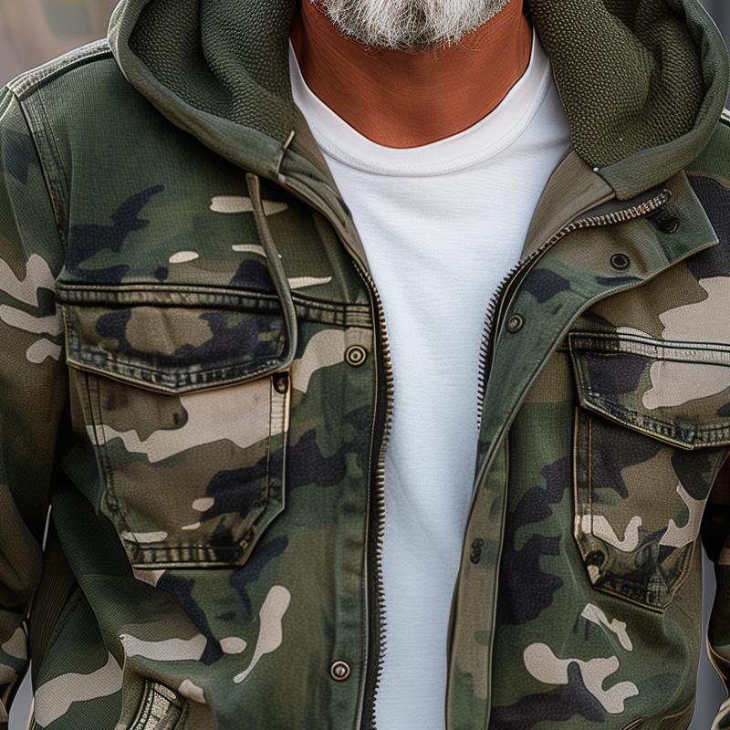 Bruno™ | Veste Cargo Camouflage Homme